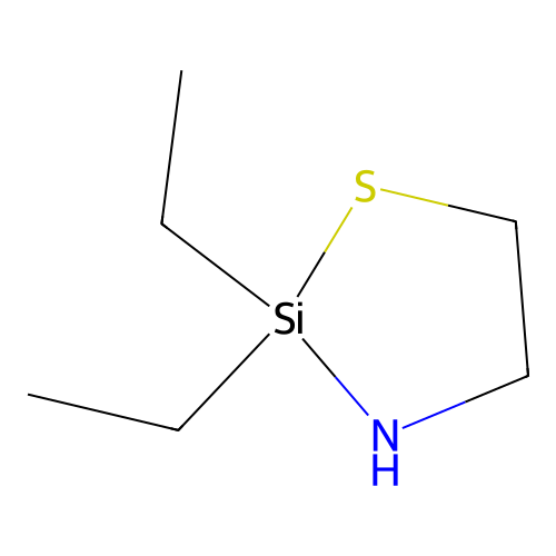1-Thia-3-aza-2-silacyclopentane, 2,2-diethyl- structure