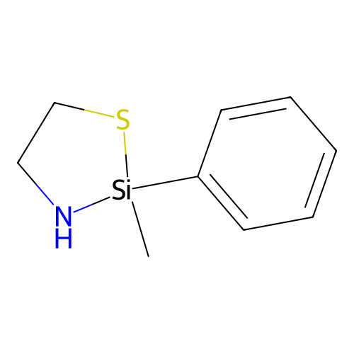 1-Thia-3-aza-2-silacyclopentane, 2-methyl-2-phenyl- structure