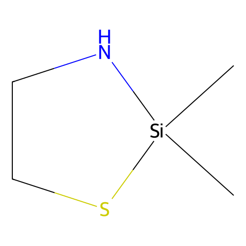1-Thia-3-aza-2-silacylcopentane, 2,2-dimethyl- structure