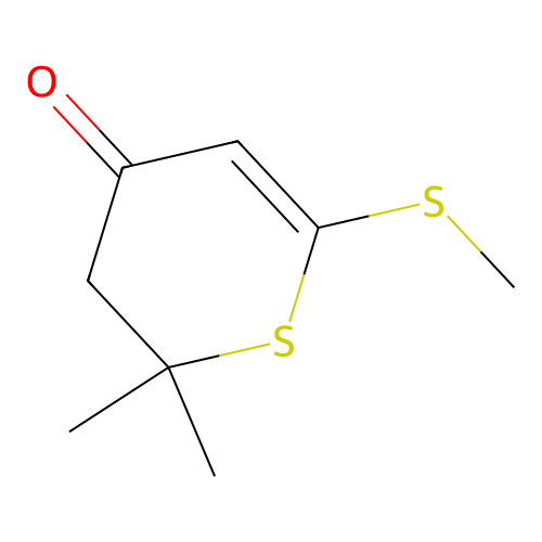 4H-Thiopyran-4-one, 2,3-dihydro-2,2-dimethyl-6-(methylthio)- structure