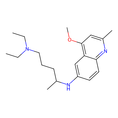 1,4-Pentanediamine, N(sup 1),N(sup 1)-diethyl-N(sup 4)-(4-methoxy-2-methyl-6-quinolinyl)- structure