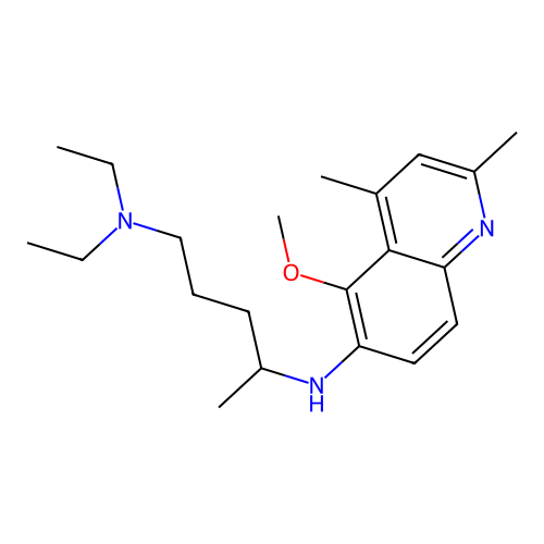1,4-Pentanediamine, N(sup 1),N(sup 1)-diethyl-N(sup 4)-(5-methoxy-2,4-dimethyl-6-quinolinyl)- structure