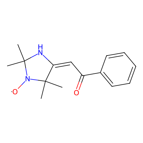 2,2,5,5-tetramethyl-4-phenacetyliden Imidazolidine-1-oxyl Fr structure