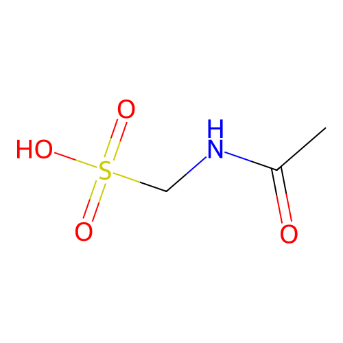 Acetamidomethanesulfonic acid structure