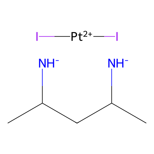 4-Azanidylpentan-2-ylazanide;diiodoplatinum(2+) structure