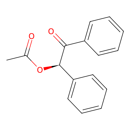 Benzoin acetate, (R)- structure