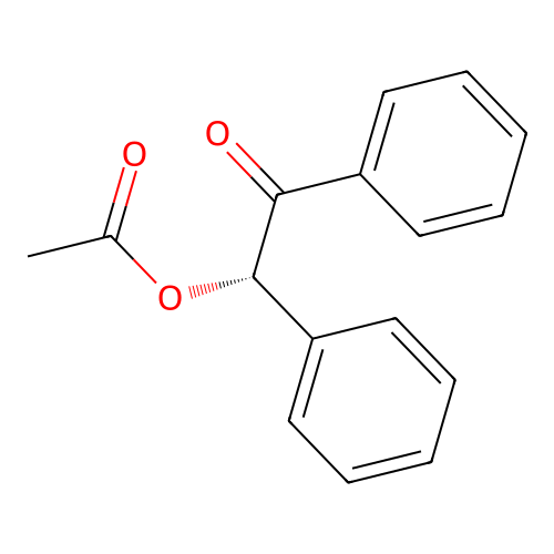 (S)-Benzoin acetate structure