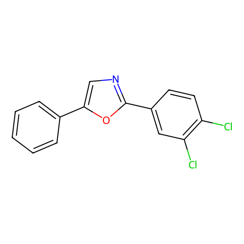 2-(3,4-Dichlorophenyl)-5-phenyloxazole structure