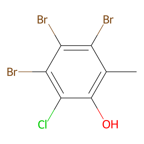 3,4,5-Tribromo-2-chloro-6-methylphenol structure