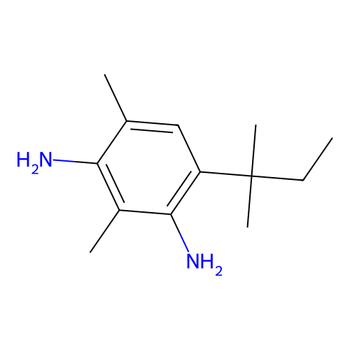 4-(1,1-Dimethylpropyl)-2,6-dimethylbenzene-1,3-diamine structure