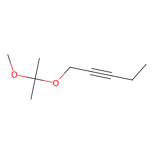 1-(1-Methoxyisopropoxy)pent-2-yne structure