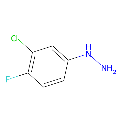 3-Chloro-4-fluorophenylhydrazine structure