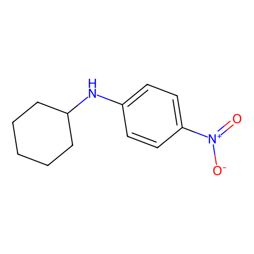 N-cyclohexyl-4-nitroaniline structure