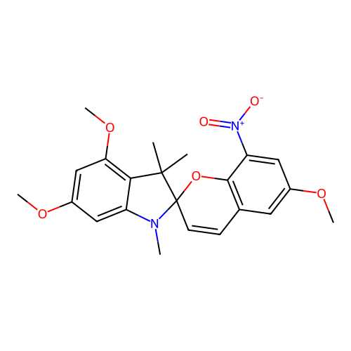 4',6,6'-Trimethoxy-1',3',3'-trimethyl-8-nitrospiro[chromene-2,2'-indoline] structure