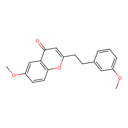 6-Methoxy-2-[2-(3'-methoxyphenyl)ethyl]chromone structure