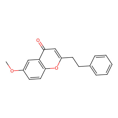 4H-1-Benzopyran-4-one, 6-methoxy-2-(2-phenylethyl)- structure