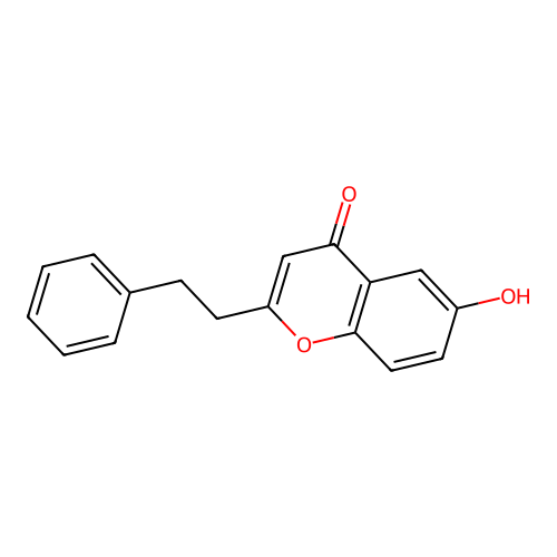 6-Hydroxy-2-Phenethyl-Chromen-4-One structure