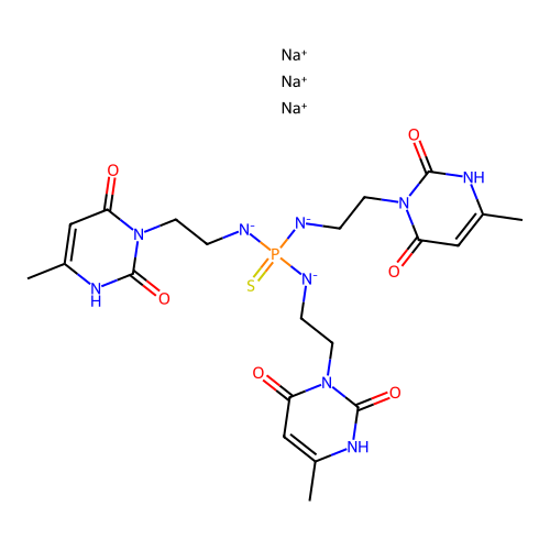N,N',N''-Tris(beta-(6-methyluracil-3)ethyl)triamide of thiophosphoric acid structure
