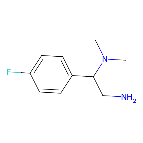 (2-Amino-1-(4-fluorophenyl)ethyl)dimethylamine structure