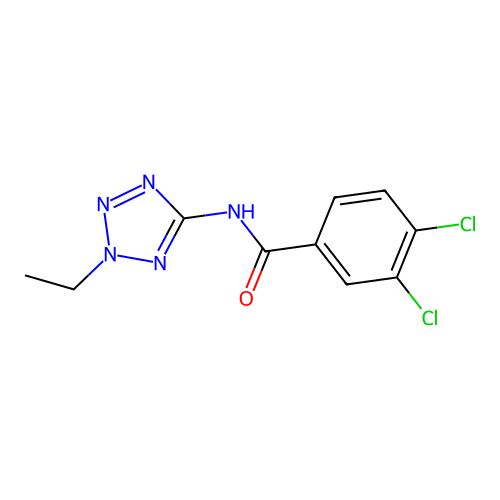 3,4-二氯-N-(2-乙基-2H-四唑-5-基)苯甲酰胺 structure