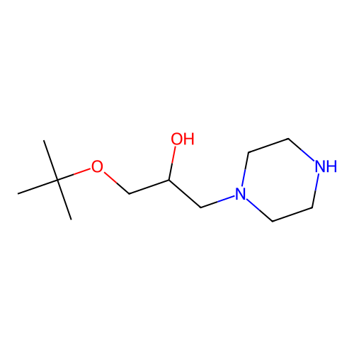 1-tert-Butoxy-3-piperazin-1-yl-propan-2-ol structure