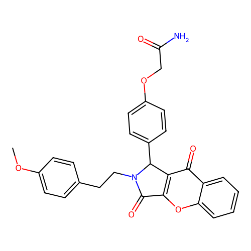 2-(4-(2-(4-methoxyphenethyl)-3,9-dioxo-1,2,3,9-tetrahydrochromeno[2,3-c]pyrrol-1-yl)phenoxy)acetamide structure