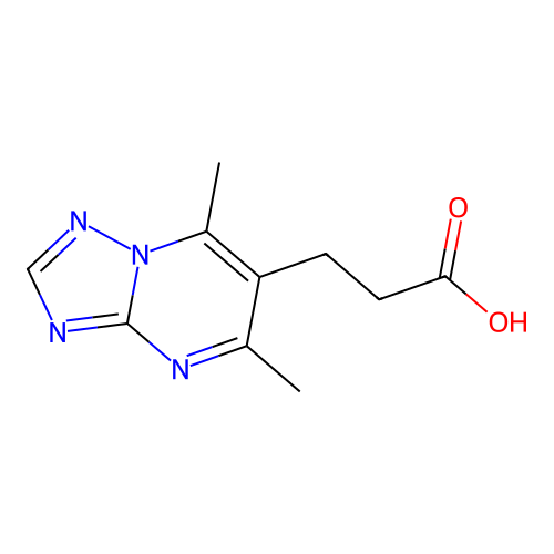 3-(5,7-Dimethyl-[1,2,4]triazolo[1,5-a]pyrimidin-6-yl)propanoic acid structure