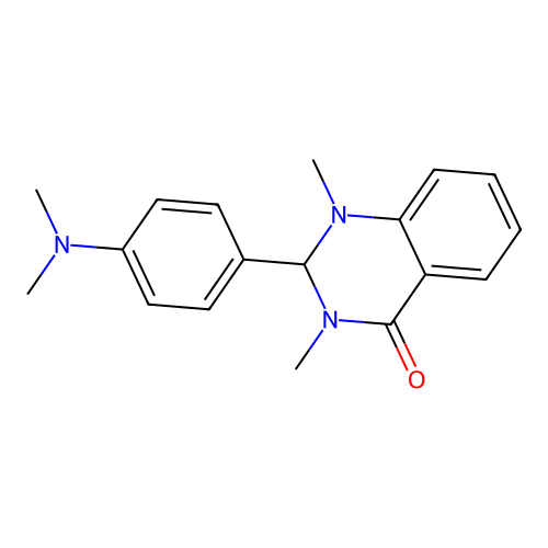 2-[4-(Dimethylamino)phenyl]-2,3-dihydro-1,3-dimethyl-4(1H)-quinazolinone structure