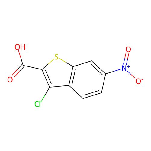 3-Chloro-6-nitro-1-benzothiophene-2-carboxylic acid structure
