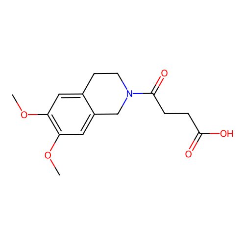 4-(6,7-Dimethoxy-1,2,3,4-tetrahydroisoquinolin-2-yl)-4-oxobutanoic acid structure