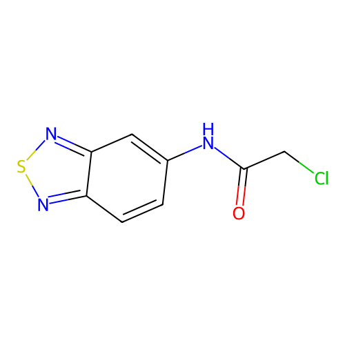 N-2,1,3-benzothiadiazol-5-yl-2-chloroacetamide structure