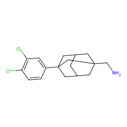 [3-(3,4-Dichlorophenyl)-1-adamantyl]methylamine structure