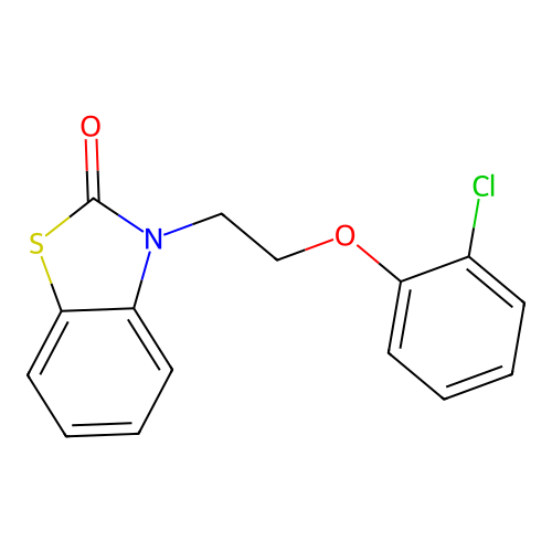 3-(2-(2-chlorophenoxy)ethyl)benzo[d]thiazol-2(3H)-one structure
