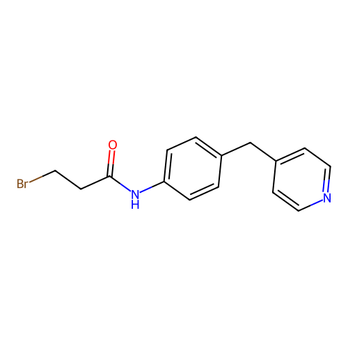 3-Bromo-N-(4-pyridin-4-ylmethyl-phenyl)-propionamide structure