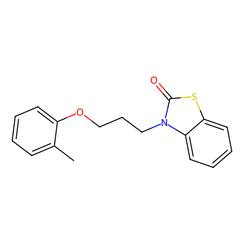 3-(3-o-Tolyloxy-propyl)-3H-benzothiazol-2-one structure