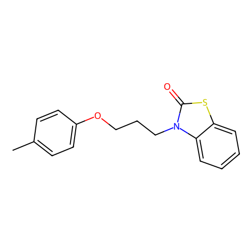 3-[3-(4-Methylphenoxy)propyl]-2,3-dihydro-1,3-benzothiazol-2-one structure