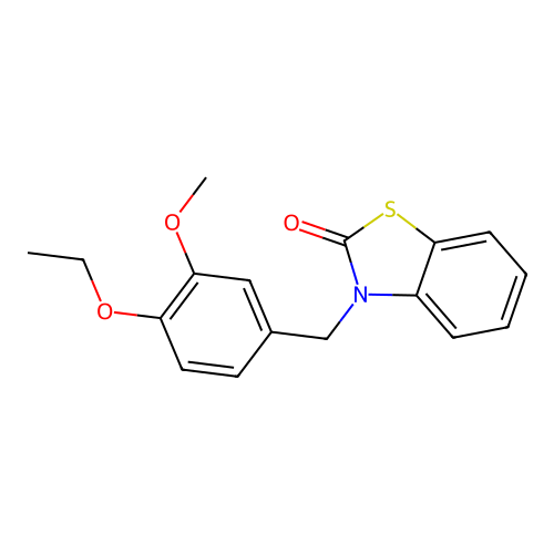 3-(4-Ethoxy-3-methoxy-benzyl)-3H-benzothiazol-2-one structure