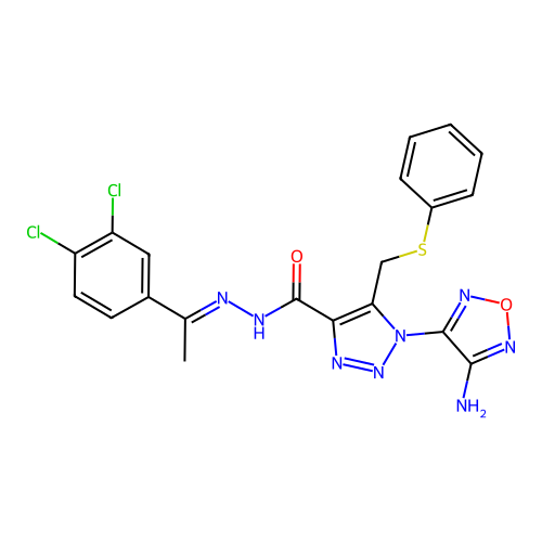 C20H16Cl2N8O2S structure