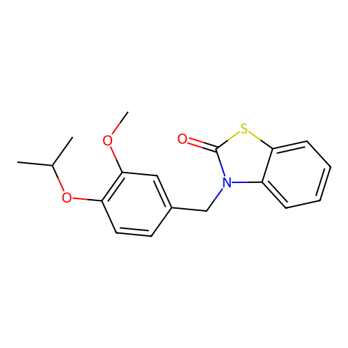 3-(4-isopropoxy-3-methoxybenzyl)benzo[d]thiazol-2(3H)-one structure