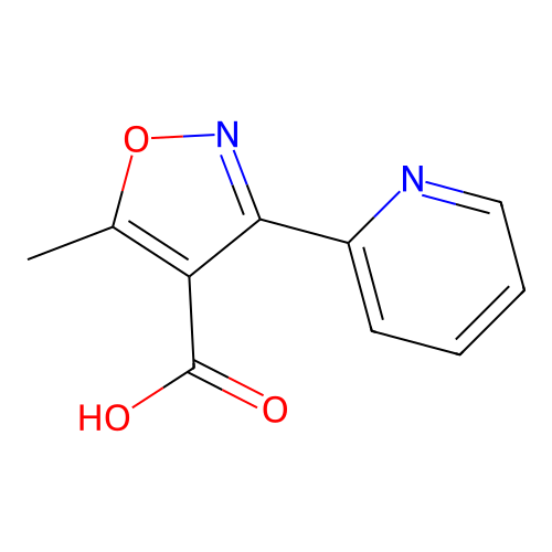 5-Methyl-3-(pyridin-2-yl)-1,2-oxazole-4-carboxylic acid structure