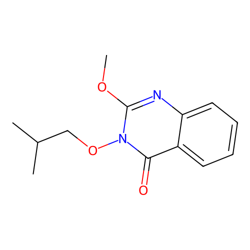 3-isobutoxy-2-methoxyquinazolin-4(3H)-one structure