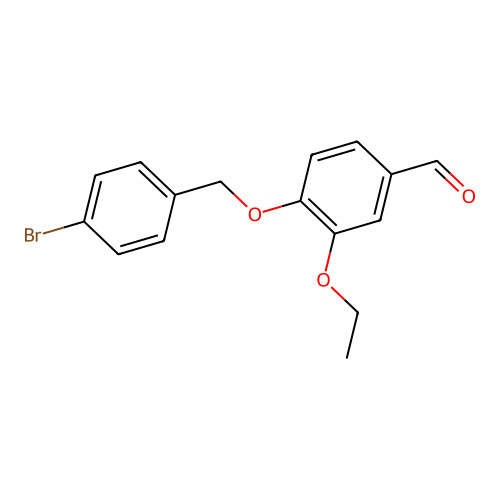 4-((4-Bromophenyl)methoxy)-3-ethoxybenzaldehyde structure