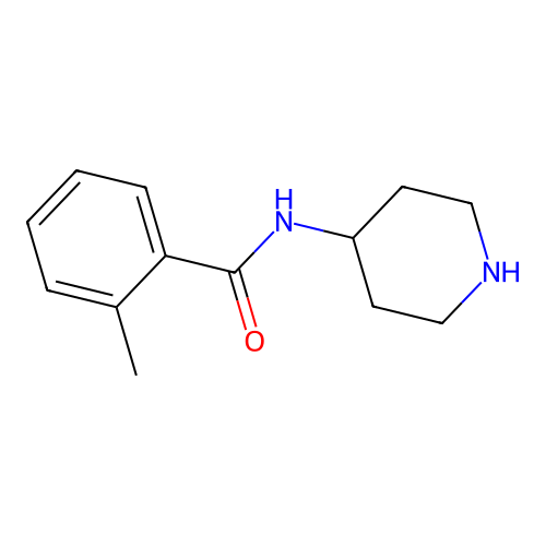2-methyl-N-piperidin-4-ylbenzamide structure