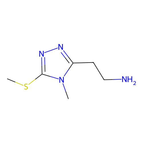 2-(4-Methyl-5-methylsulfanyl-1,2,4-triazol-3-yl)ethanamine structure