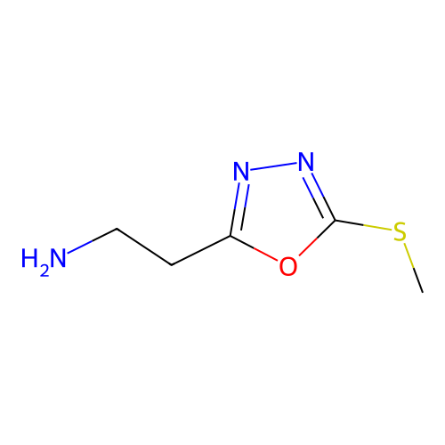 2-(5-(Methylsulfanyl)-1,3,4-oxadiazol-2-yl)ethan-1-amine structure