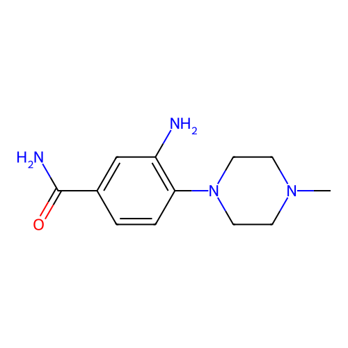 3-Amino-4-(4-methylpiperazin-1-yl)benzamide structure