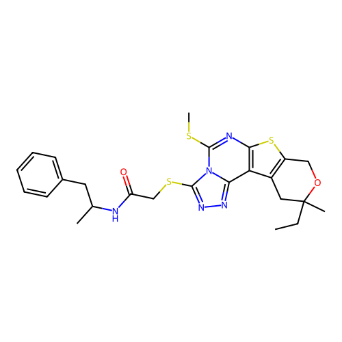 C25H29N5O2S3 structure