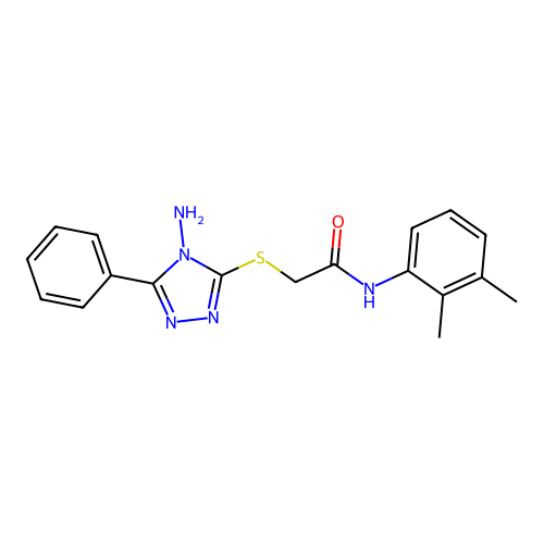 2-((4-amino-5-phenyl-4H-1,2,4-triazol-3-yl)thio)-N-(2,3-dimethylphenyl)acetamide structure