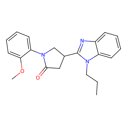 1-(2-Methoxyphenyl)-4-(1-propylbenzimidazol-2-yl)pyrrolidin-2-one structure