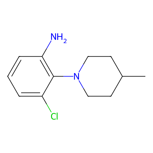 3-Chloro-2-(4-methylpiperidin-1-yl)aniline structure